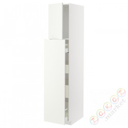 ⭐METOD / MAXIMERA⭐Sза wys сwys 1Drz/4шу, белый/Vallstena белый, 40x60x200 cm⭐ИКЕА-39507423