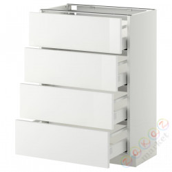 ⭐METOD / MAXIMERA⭐Бывший 4 пт/4шу, белый/Рингхульт белый, 60x37 cm⭐ИКЕА-39026344