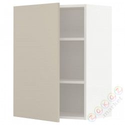 ⭐METOD⭐Навесной шкаф с полками, белый/Havstorp бежевый, 60x80 cm⭐ИКЕА-69454625