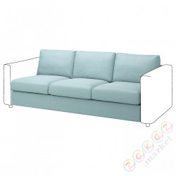 ⭐VIMLE⭐Покрытие раздела3-человекowej, Saxemara светло-синий⭐ИКЕА-50496098