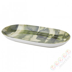 ⭐NABBFISK⭐Блюдо, зеленый узор, 32x18 cm⭐ИКЕА-00571556