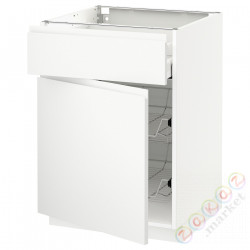 ⭐METOD / MAXIMERA⭐Кабинет stj/доктор/ящики/дверь, белый/Voxtorpматовый белый, 60x60 cm⭐ИКЕА-59467100