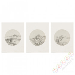 ⭐BILD⭐Плакат, szkice, 30x40 cm⭐ИКЕА-50513069