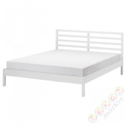 ⭐TARVA⭐Корпус кровати, белое пятно/Lindbåden, 140x200 cm⭐ИКЕА-79553936