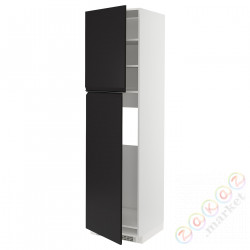 ⭐METOD⭐Shah ic с2 Drz, белый/Upplöv матантрацит, 60x60x220 cm⭐ИКЕА-59493854