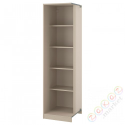 ⭐PAX⭐Dostawka угол 4 полки, бежевый, 53x58x201 cm⭐ИКЕА-50515110