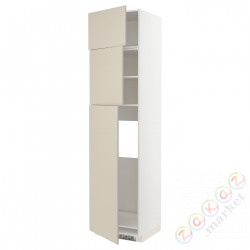 ⭐METOD⭐В ряду из 3 Drz, белый/Havstorp бежевый, 60x60x240 cm⭐ИКЕА-39463424