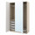 ⭐PAX / AHEIM⭐Комбинация шкафов, серо-бежевый/зеркало, 150x60x236 cm⭐ИКЕА-09562251