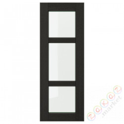 ⭐LERHYTTAN⭐Дверь стаканане, черный морилка, 30x80 cm⭐ИКЕА-40356079