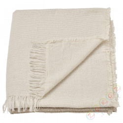 ⭐GUNNEMOR⭐Плед, сливочный/серо-бежевый, 130x170 cm⭐ИКЕА-10515466