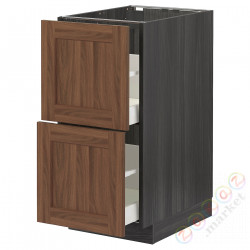 ⭐METOD / MAXIMERA⭐Sсstj 2fr/2в шу, черныйEnköping/коричневый орех, 40x60 cm⭐ИКЕА-79476325