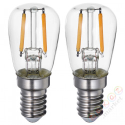 ⭐LUNNOM⭐Żarówka LED, E14 100 люмен, прозрачный⭐ИКЕА-60539323