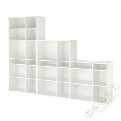 ⭐VIHALS⭐Комбинация regałowa, белый, 286x37x200 cm⭐ИКЕА-99440566