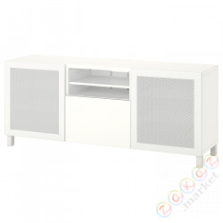 ⭐BESTA⭐Тумба под ТВ с ящики, белый Mörtviken/Лаппвикен/Stubbarp белый, 180x42x74 cm⭐ИКЕА-99435923