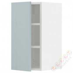 ⭐METOD⭐Навесной шкаф с полками, белый/Kallarp jasnoсерый-синий, 30x60 cm⭐ИКЕА-89478772