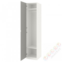 ⭐PAX / VIKEDAL⭐Гардероб, белый/зеркало, 50x60x236 cm⭐ИКЕА-49127494