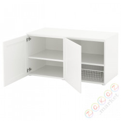 ⭐PLATSA⭐Скамейка с местом для хранения вещей, белый/Саннидал белый, 120x57x63 cm⭐ИКЕА-99203819