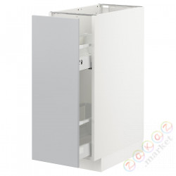 ⭐METOD⭐Кабинет ул./wysuwане wyposażenт.е.доб, белый/Veddinge Серый, 30x60 cm⭐ИКЕА-39302129