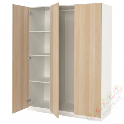 ⭐PAX / FORSAND⭐Комбинация шкафов, белый/под беленый дуб, 150x60x201 cm⭐ИКЕА-99478111