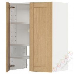 ⭐METOD⭐Шкаф okaнадa сполка/Drzс упражнениями, белый/Forsbacka дуб, 60x80 cm⭐ИКЕА-29509390