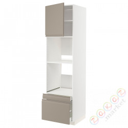 ⭐METOD / MAXIMERA⭐Рано утром/пирог ком доктор/2 шу, белый/Upplöv матciemnoбежевый, 60x60x220 cm⭐ИКЕА-39491832