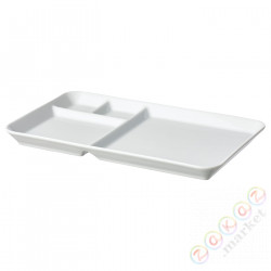 ⭐IKEA 365+⭐Тарелка с отделениями, белый, 31x19 cm⭐ИКЕА-80429903
