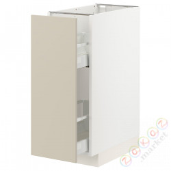 ⭐METOD / MAXIMERA⭐Кабинет ул./wysuwане wyposażenт.е.доб, белый/Havstorp бежевый, 30x60 cm⭐ИКЕА-49426520