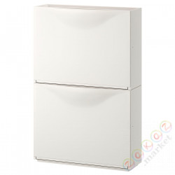 ⭐TRONES⭐Шкаф для обуви, белый, 52x18x39 cm⭐ИКЕА-00397307