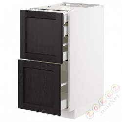 ⭐METOD / MAXIMERA⭐Sсstj 2fr/2n/śr/в шу, белый/Lerhyttan черный морилка, 40x60 cm⭐ИКЕА-29257542