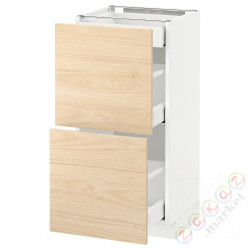 ⭐METOD / MAXIMERA⭐Sсstj 2fr/3шу, белый/Askersund яркий узор ясеня, 40x37 cm⭐ИКЕА-19215958