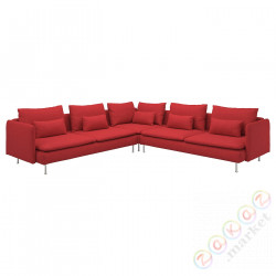 ⭐SODERHAMN⭐Угловой диван, 6-человекowa, Tonerud красный⭐ИКЕА-29514424