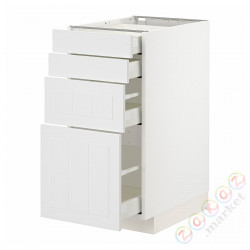 ⭐METOD / MAXIMERA⭐Sза st 4fr/4шу, белый/Stensund белый, 40x60 cm⭐ИКЕА-39409502