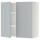 ⭐METOD⭐Навесной шкаф с полками/2 дверь, белый/Veddinge Серый, 80x80 cm⭐ИКЕА-29460275