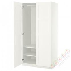 ⭐PAX / BERGSBO⭐Гардероб, белый/белый, 100x60x201 cm⭐ИКЕА-69500632