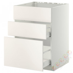 ⭐METOD / MAXIMERA⭐Форма L + 3F/2шу, белый/Веддинге белый, 60x60 cm⭐ИКЕА-89027987