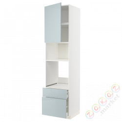 ⭐METOD / MAXIMERA⭐я шел/микр сDrz/2 шу, белый/Kallarp jasnoсерый-синий, 60x60x240 cm⭐ИКЕА-59479315