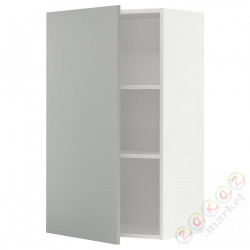 ⭐METOD⭐Навесной шкаф с полками, белый/Havstorp светло-серый, 60x100 cm⭐ИКЕА-29538340