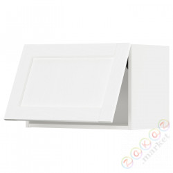 ⭐METOD⭐Шкаф навесной горизонтальный с кнопкой открывания, белый Enköping/белый имитация дерева, 60x40 cm⭐ИКЕА-49473489