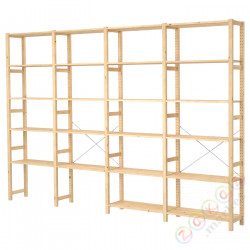 ⭐IVAR⭐4 разделы/полки, сосна, 344x30x226 cm⭐ИКЕА-89403951