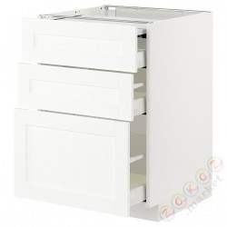 ⭐METOD / MAXIMERA⭐Кабинет ул. сwysuwanym blatem/3шу, белый Enköping/белый имитация дерева, 60x60 cm⭐ИКЕА-29473447