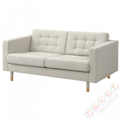 ⭐LANDSKRONA⭐Диван 2-человекowa, Gunnared/бежевый дерево⭐ИКЕА-09435343