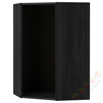 ⭐METOD⭐Корпус навесного углового шкафа, имитация черного дерева, 68x68x100 cm⭐ИКЕА-90215280