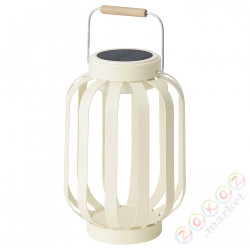 ⭐SOLVINDEN⭐Настольная лампа na energię słon. LED, бежевый/полосы, 17 cm⭐ИКЕА-10514589