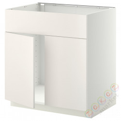 ⭐METOD⭐Стоянка под раковину 2Drz/fr, белый/Веддинге белый, 80x60 cm⭐ИКЕА-09454416