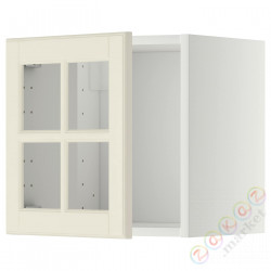 ⭐METOD⭐настенный шкаф/стакан дверь, белый/Bodbyn сливочный, 40x40 cm⭐ИКЕА-59395033