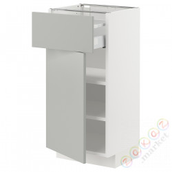 ⭐METOD / MAXIMERA⭐Кабинет stj/дверь, белый/Havstorp светло-серый, 40x37 cm⭐ИКЕА-29539028