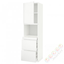 ⭐METOD / MAXIMERA⭐Обувь для микрокомбо дверь/3шу, белый/Voxtorpматовый белый, 60x60x220 cm⭐ИКЕА-59460896