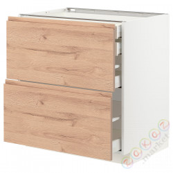 ⭐METOD / MAXIMERA⭐Sсstj 2fr/2n/śr/в шу, белый/Voxtorpподражание. дуб, 80x60 cm⭐ИКЕА-29402860