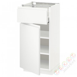 ⭐METOD / MAXIMERA⭐Кабинет stj/дверь, белый/Voxtorpматовый белый, 40x37 cm⭐ИКЕА-69455187