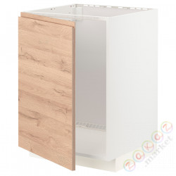 ⭐METOD⭐Шкаф под раковину, белый/Voxtorpподражание. дуб, 60x60 cm⭐ИКЕА-79459019